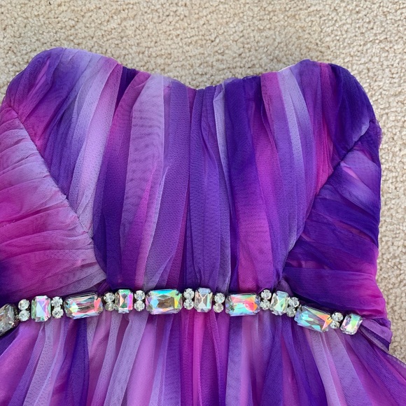 Purple Prom Dress - Picture 2 of 6
